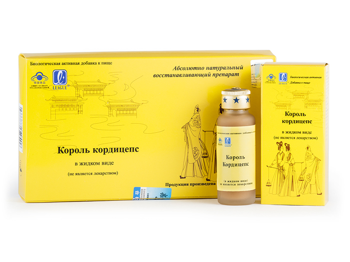 картинка Эликсир "Король Кордицепс" Ликэ (League) 4 шт. от магазина Райский Сад