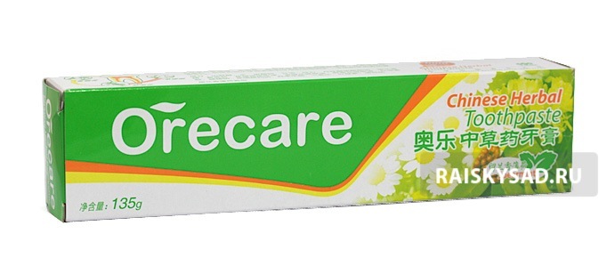 Зубная паста + зубная щетка "Orecare" фирмы Тяньши