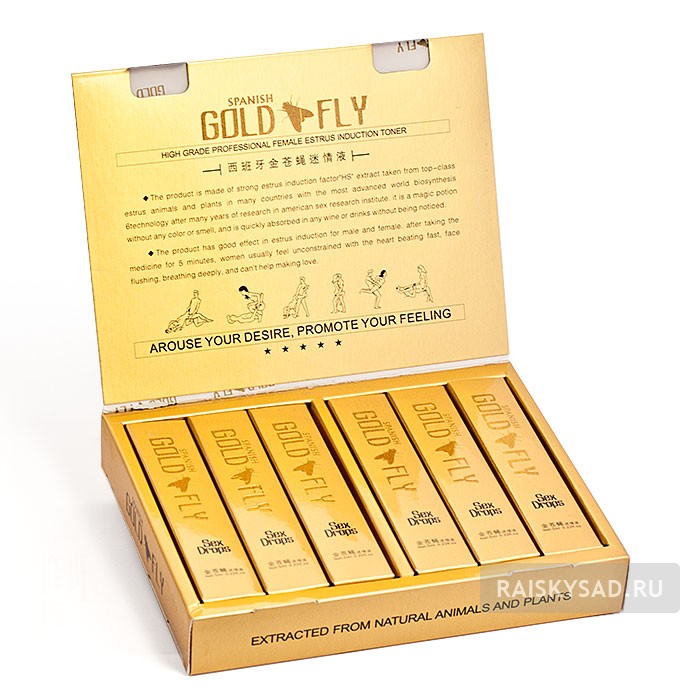 картинка Женская виагра "Золотая шпанская мушка" (Spanish gold fly) от магазина Райский Сад
