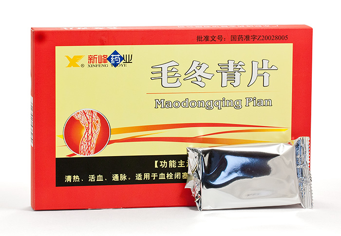 картинка Таблетки "Май Гуань Янь" (Maodongqing pian) для лечения варикоза от магазина Райский Сад